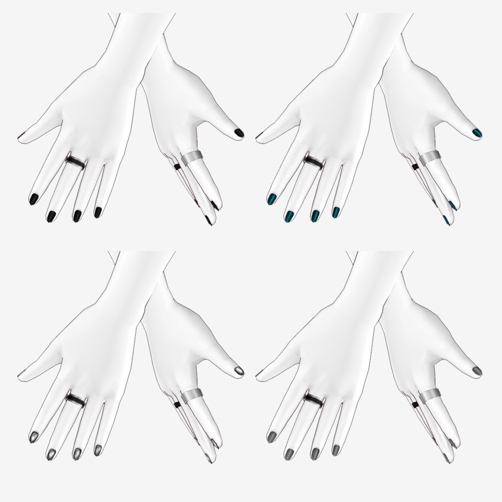 VRoid Studio 正式版 【無料】グローブ/ネイルセット