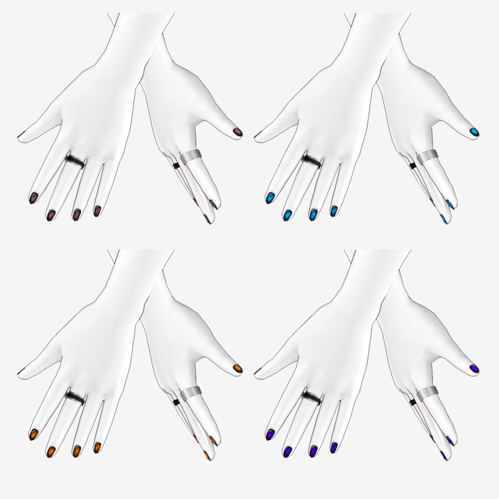 VRoid Studio 正式版 【無料】グローブ/ネイルセット