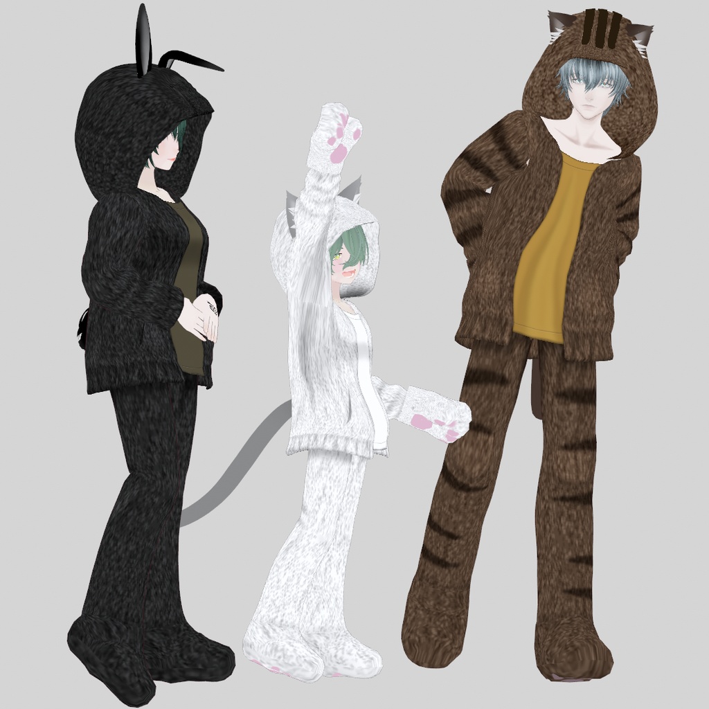 VRoid Studio 正式版 【無料】【男女兼用】もふもふセットアップ