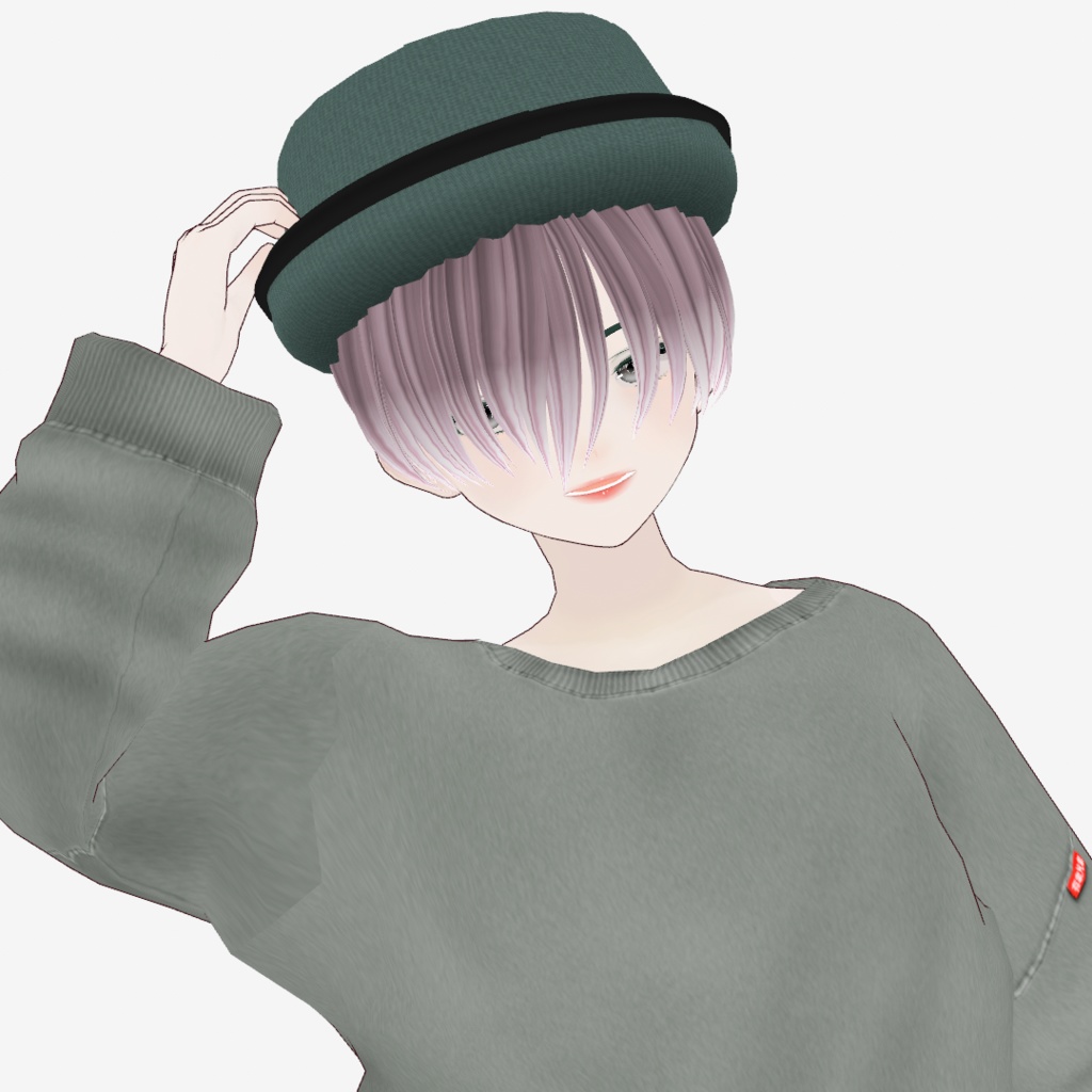 VRoid Studio 正式版 ポークパイハット&専用髪セット