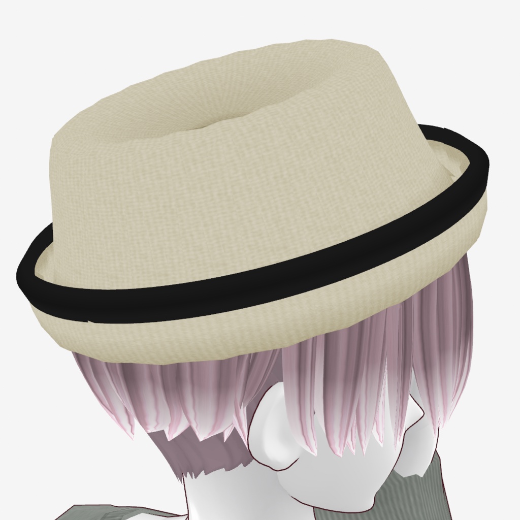 VRoid Studio 正式版 ポークパイハット&専用髪セット