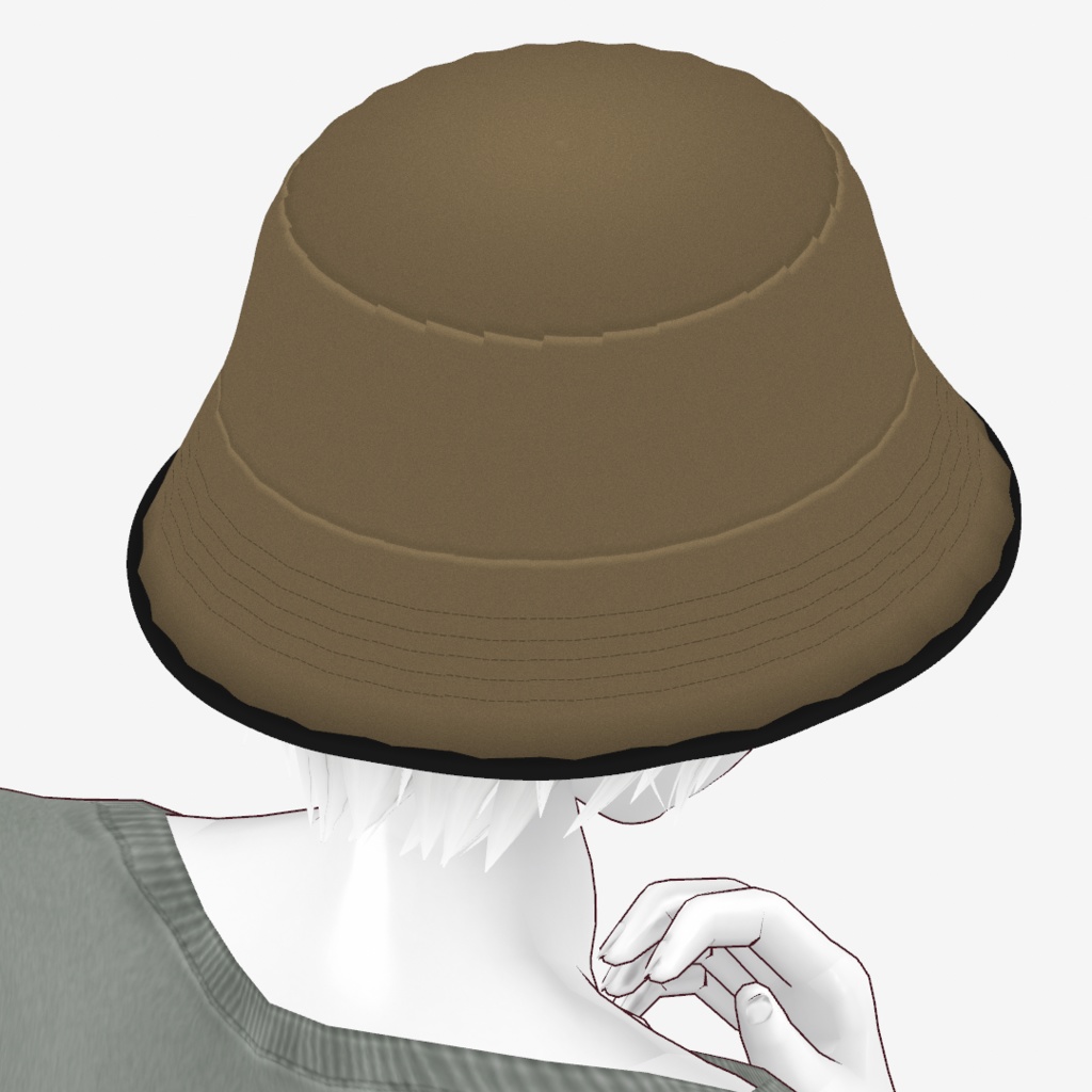 VRoid Studio 正式版 バケツハット&専用髪 セット01・02