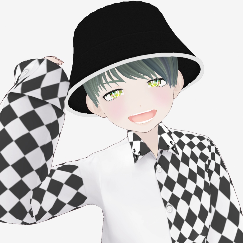 VRoid Studio 正式版 バケツハット&専用髪 セット01・02