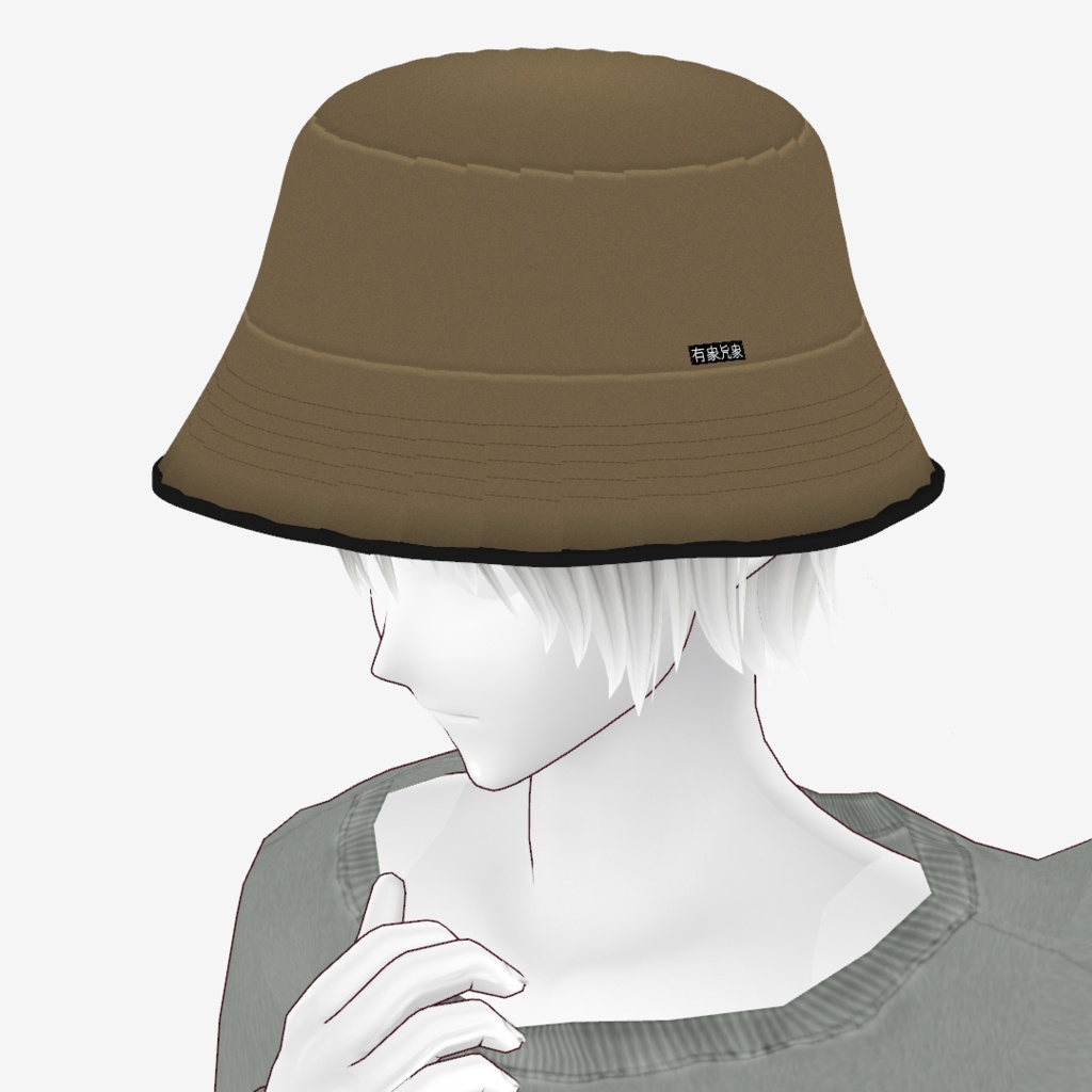 VRoid Studio 正式版 バケツハット&専用髪 セット01・02