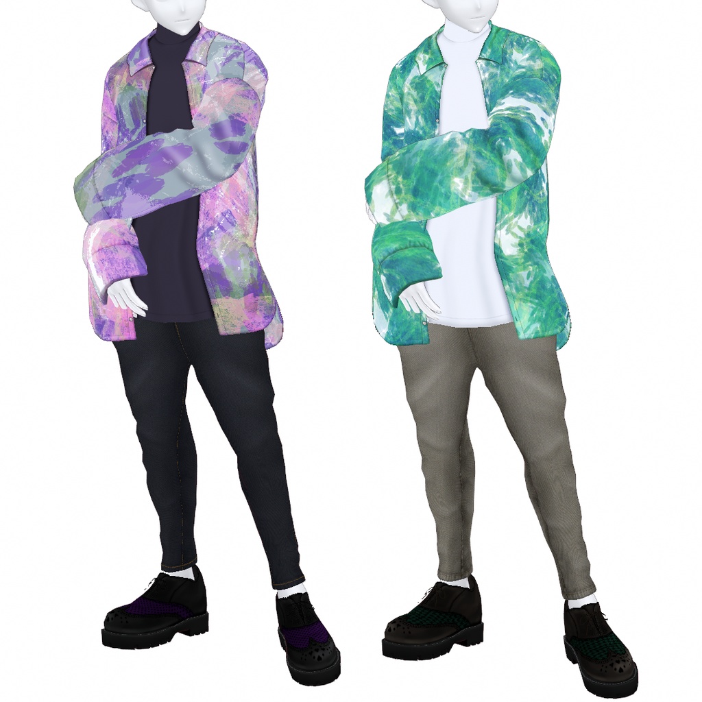 VRoid Studio 正式版 【無料】【男性用】チャラい柄シャツ