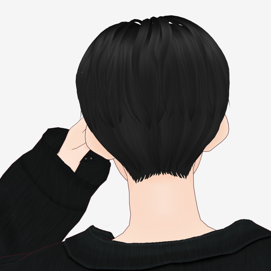 VRoid Studio用【無料】ヘア プリセット改変 重めニュアンスマッシュ