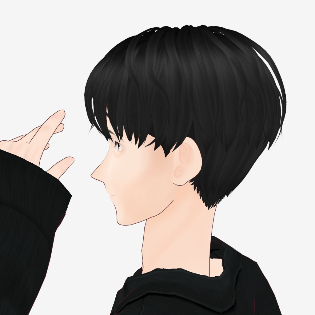 VRoid Studio用【無料】ヘア プリセット改変 重めニュアンスマッシュ