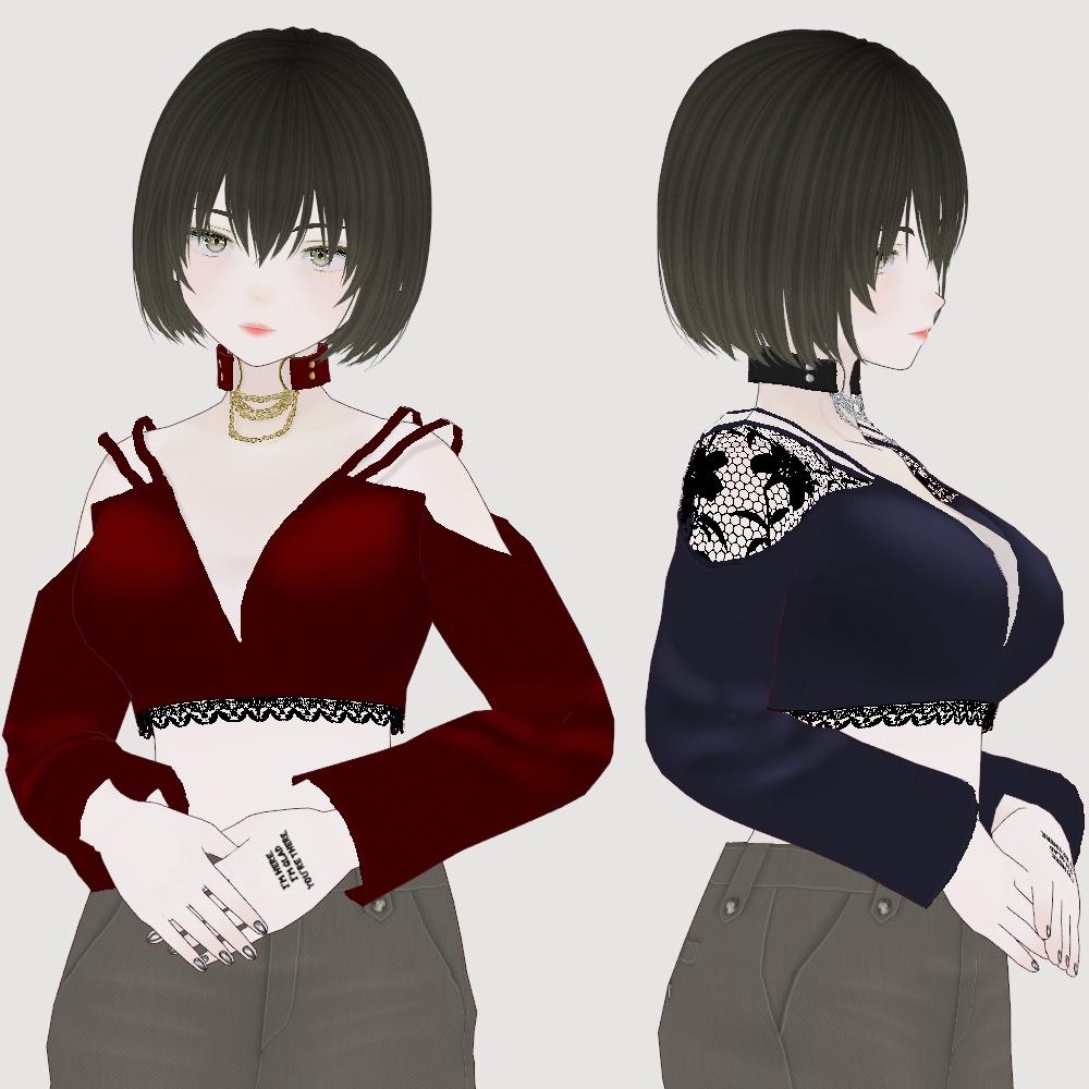 VRoid Studio 【無料あり】ミドリフ レーストップス