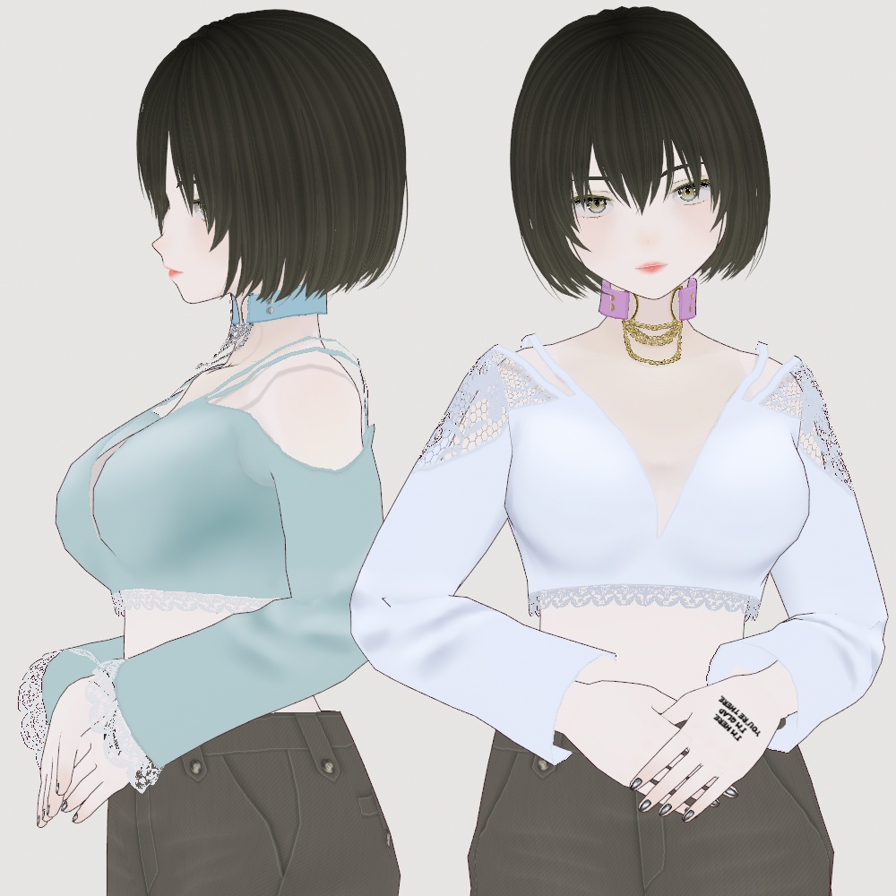 VRoid Studio 【無料あり】ミドリフ レーストップス