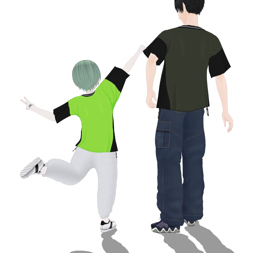 VRoid Studio 【男性用】【1色無料】ゲームシャツ