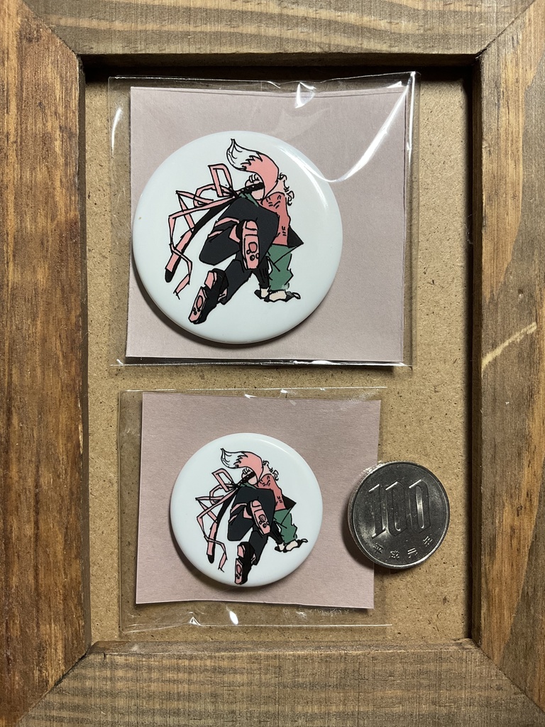 飛び缶バッチ【大と小】絵柄14種