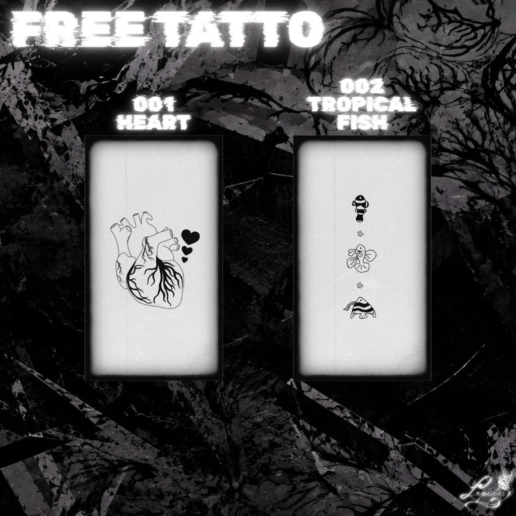 【FREEあり】TATTO SET 001 -LEPIDE-