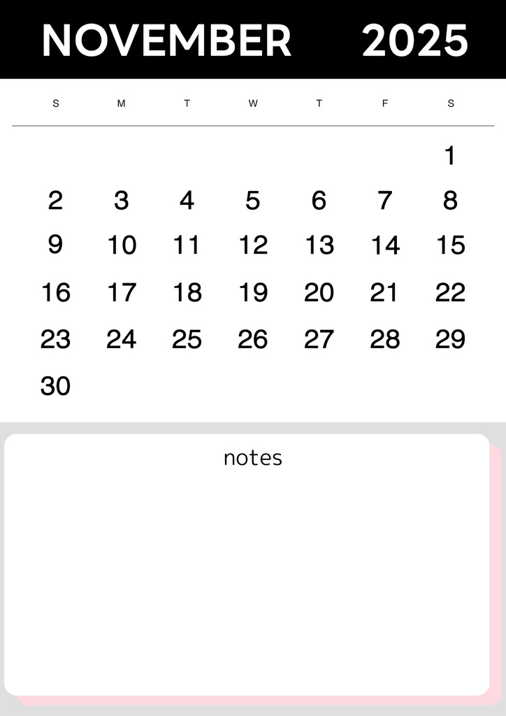 デジタルプランナー2025年1月~12月 ピンク系テンプレートリンク
