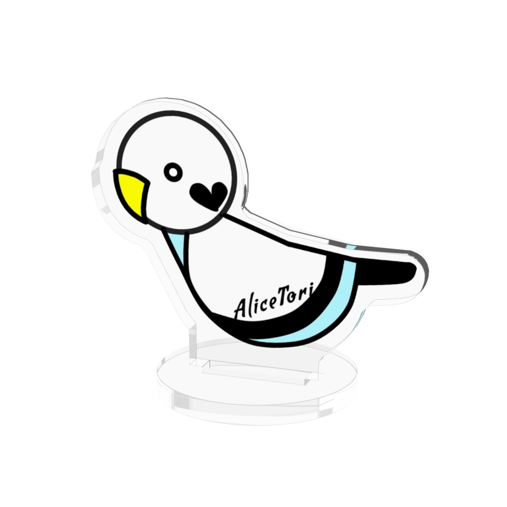 AliceToriロゴ アクリルフィギュア - 50x50mm