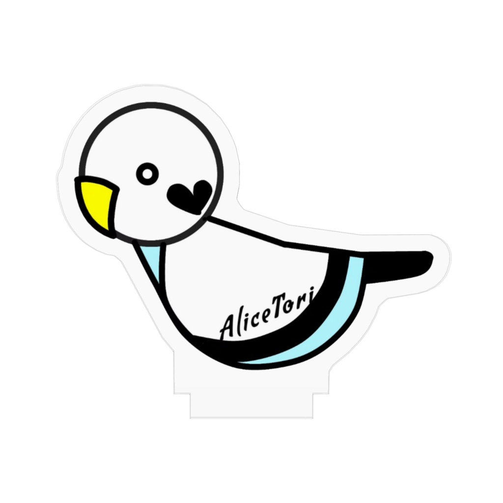 AliceToriロゴ アクリルフィギュア - 50x50mm