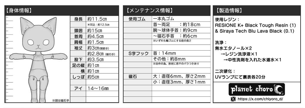 ねこドール(まねき猫メイク)