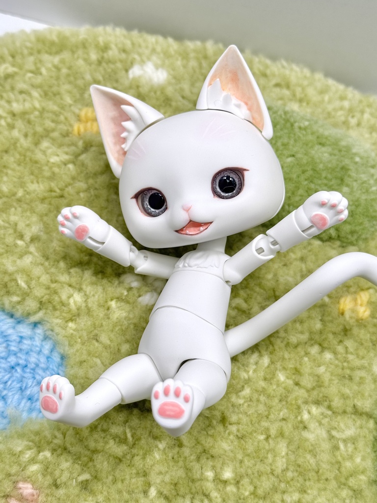 ねこドール(白)開け口