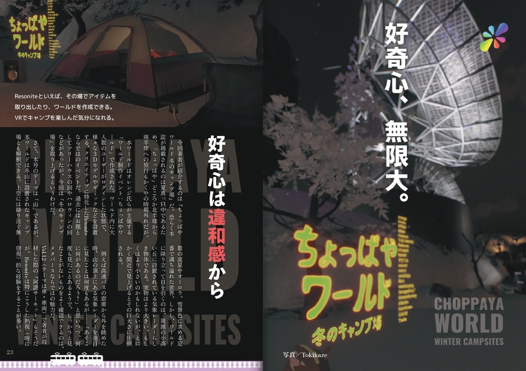 【フリーペーパー】メタバース写真旅行誌『Platform』Vol.15 あの山の向こうへ