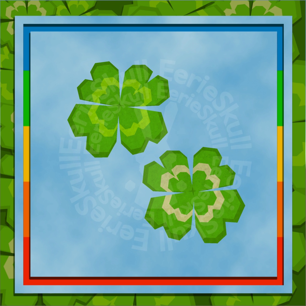 St. Patrick's Day Low Poly 3D Vtuber Asset Pack
