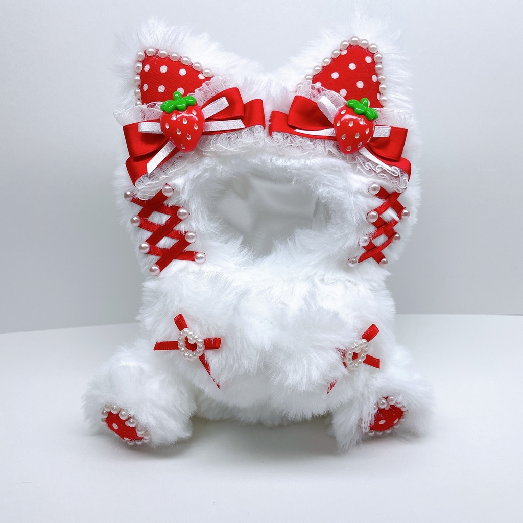 ぎゅぎゅっとシリーズ 🍓 いちごねこちゃん