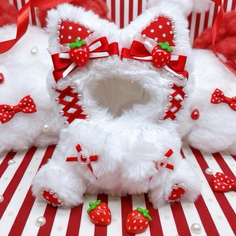 ぎゅぎゅっとシリーズ 🍓 いちごねこちゃん