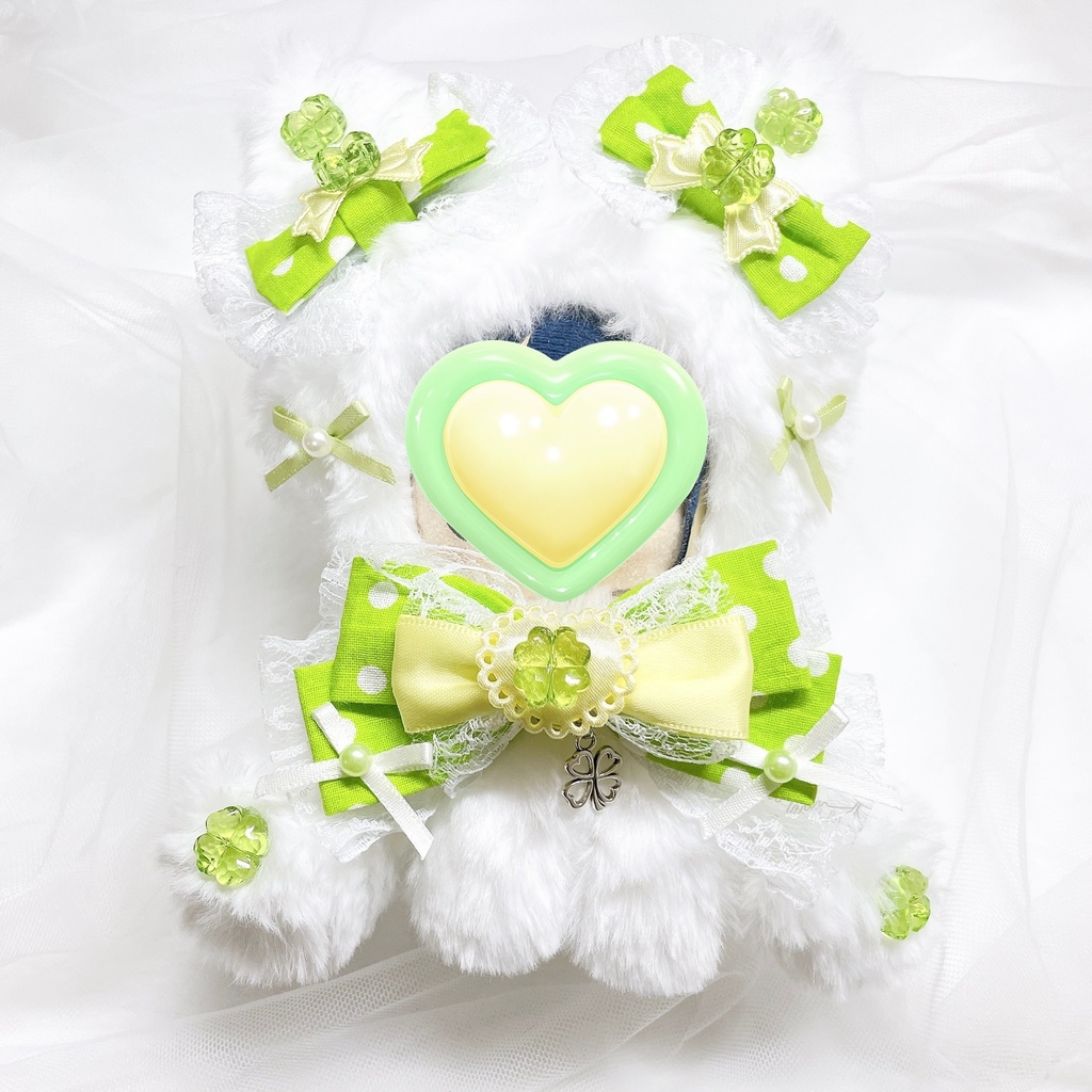 10cm~12cm おすわりぬい服 ちびぐるみ対応サイズ 🍀 クローバーキャット