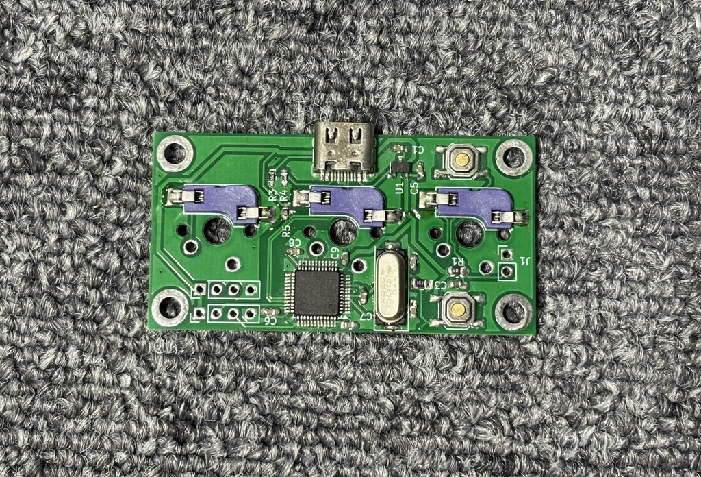 3キー自作キーボードキット TW3mini APM32F103テストキーボード