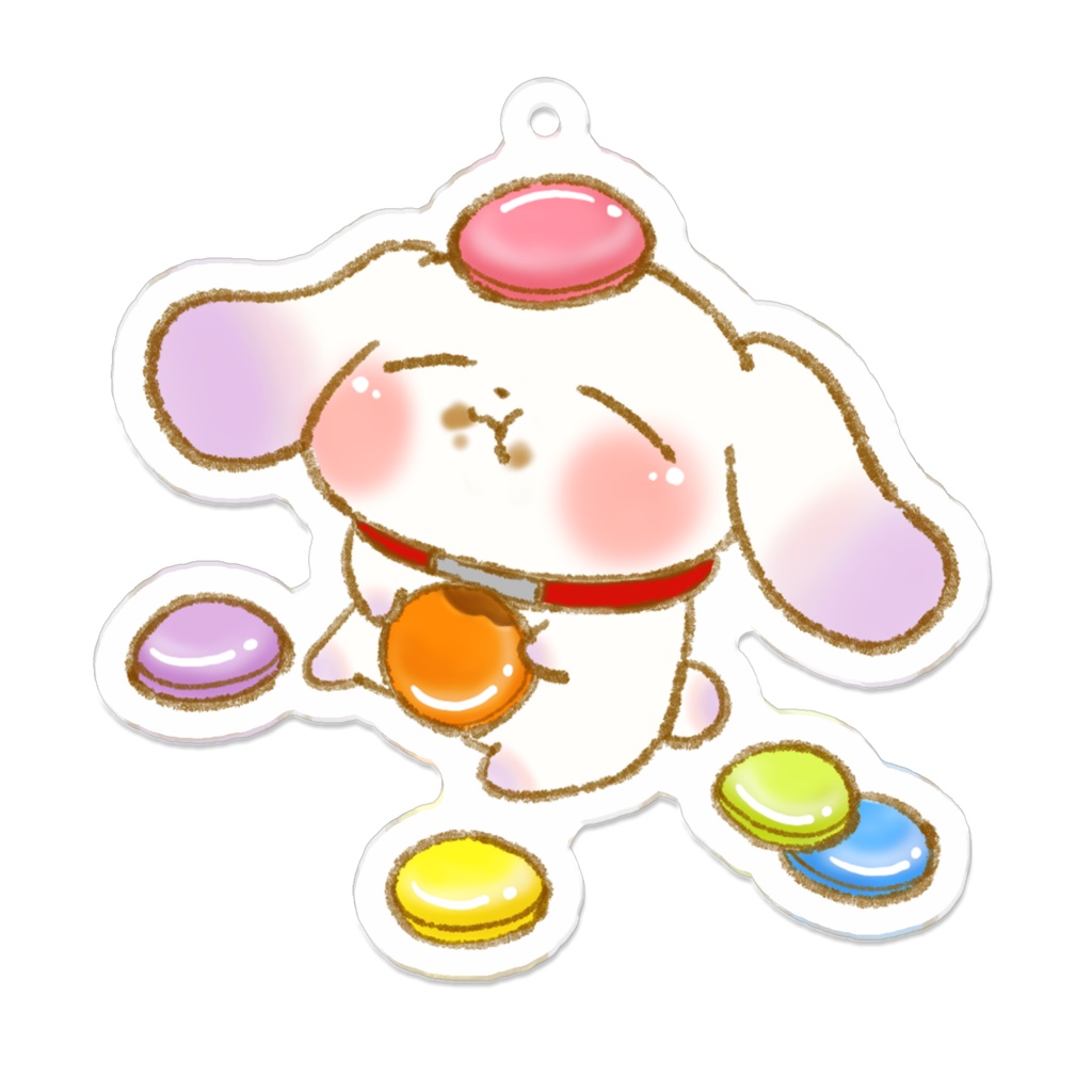 アクリルキーホルダー(チョコ)「もちもちスイーツシリーズ」