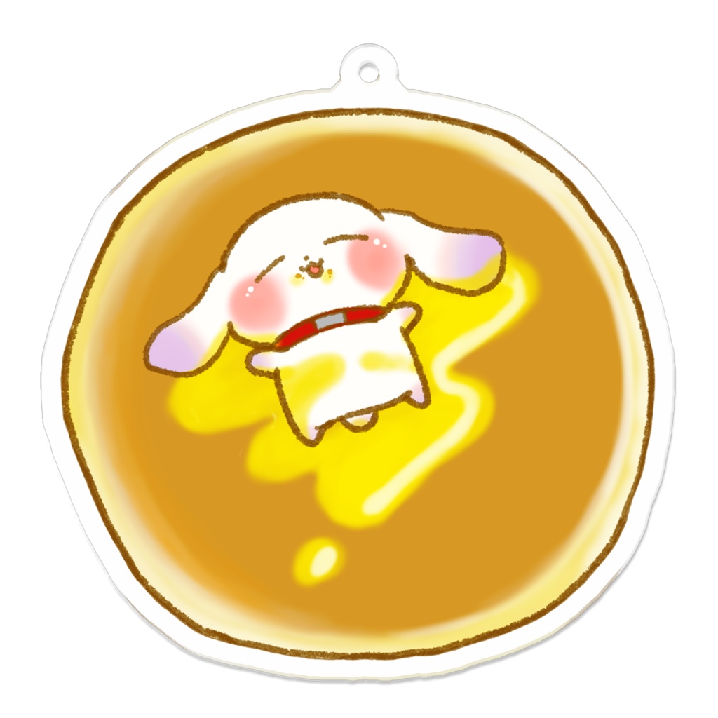 アクリルキーホルダー(パンケーキ)「もちもちスイーツシリーズ」