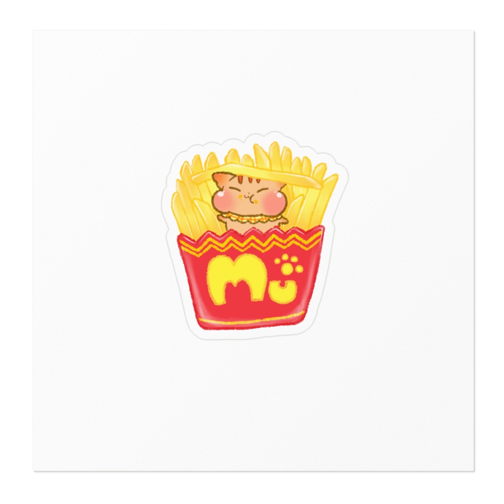 ステッカー(ポテト)「まんぷくごはんシリーズ」