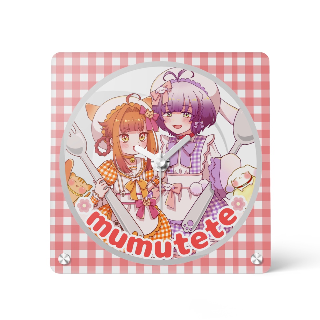 なかよしアクリル時計「ぎゅぎゅっと!お子さまランチシリーズ」