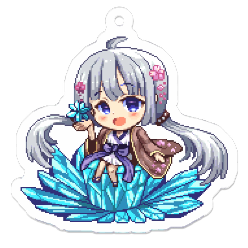吉野風香ちゃんのドット絵アクリルキーホルダー