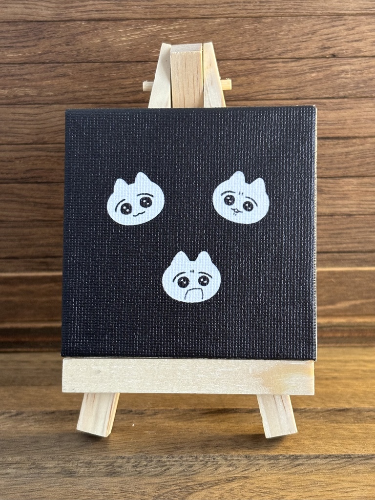 感情ぜんぶ顔に出てるねこ(キャンバスプリント)