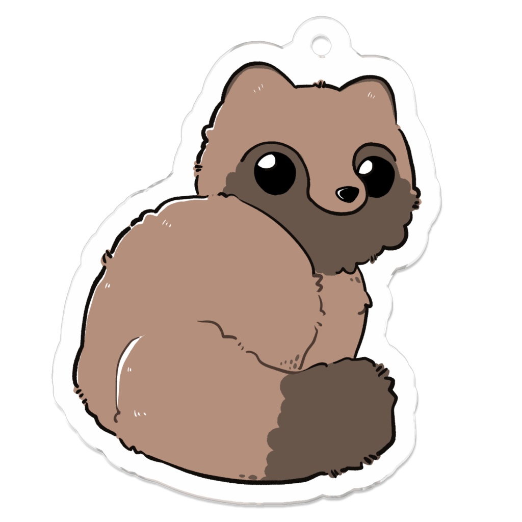 ふりむきたぬきー