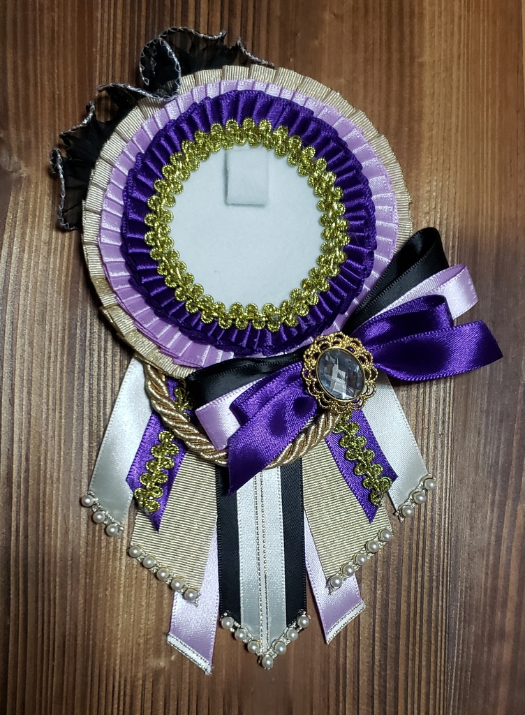 ロゼット(紫×黒×金)
