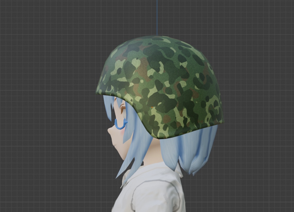 【色差分有】ミリタリー風迷彩ヘルメット