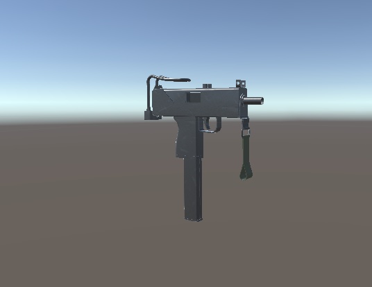VRChat内で射撃可能な MAC10 サブマシンガン