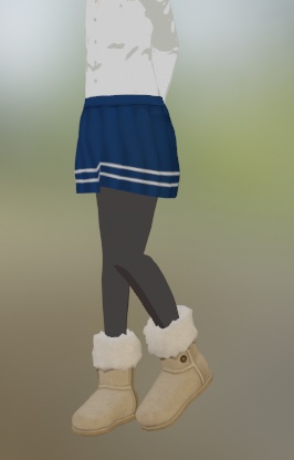 ムートンブーツ ベージュ色   スキニング済み【2022/02/18 更新】