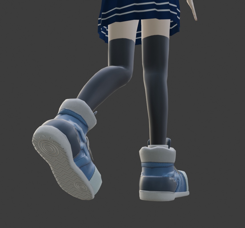 全体的にデカデカなハイカットスニーカー スキニング済み【2022/02/18更新】