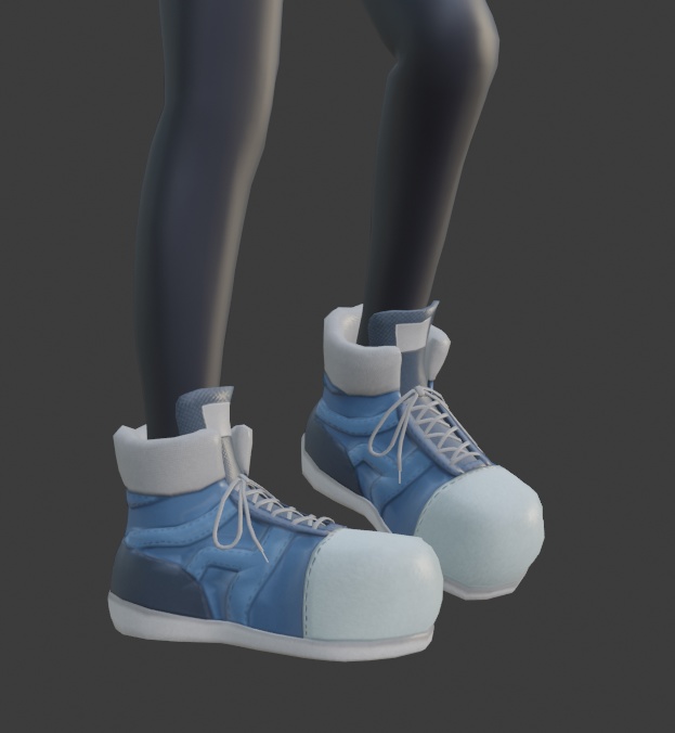 全体的にデカデカなハイカットスニーカー スキニング済み【2022/02/18更新】