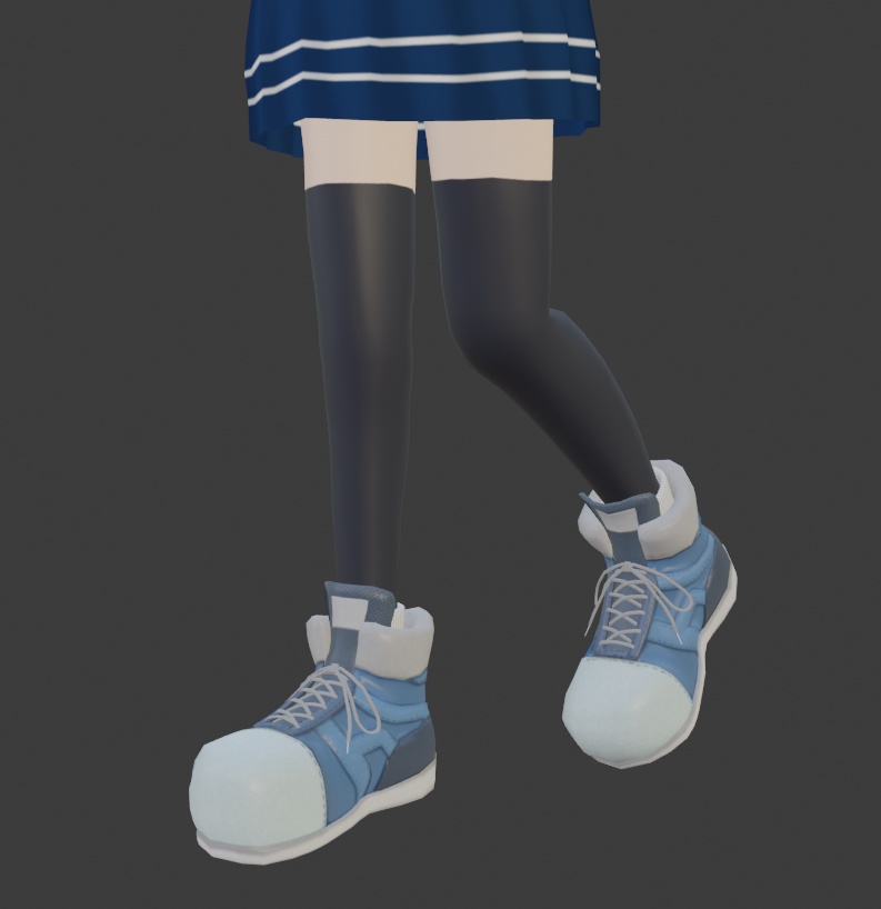 全体的にデカデカなハイカットスニーカー スキニング済み【2022/02/18更新】