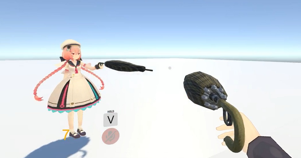 【VRCギミック】開閉可能な普通の傘に見せかけた傘ショットガン