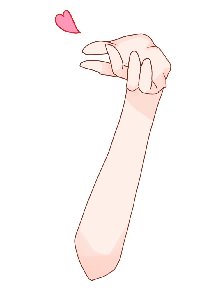 投げキッスする素材