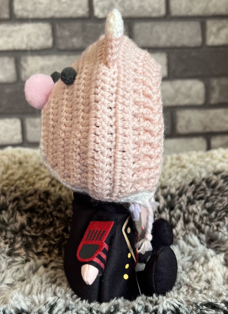 マスコット用ハチワレ猫フード(顔あり)