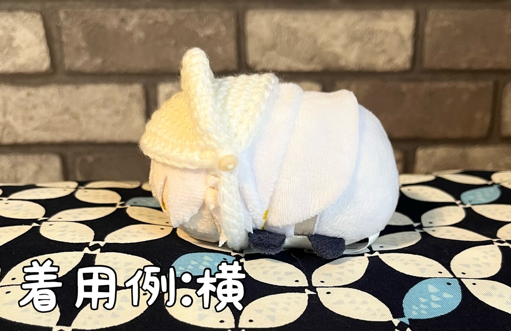 俵型マスコット用犬耳帽子