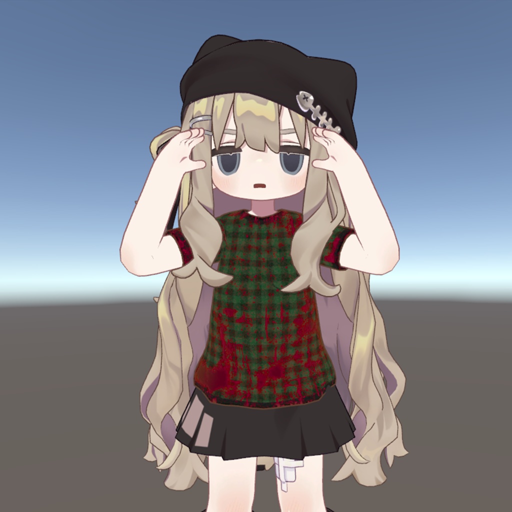 【無料公開中】チェックフランネルTシャツ(6種)【まめふれんず対応衣装】キプフェル対応