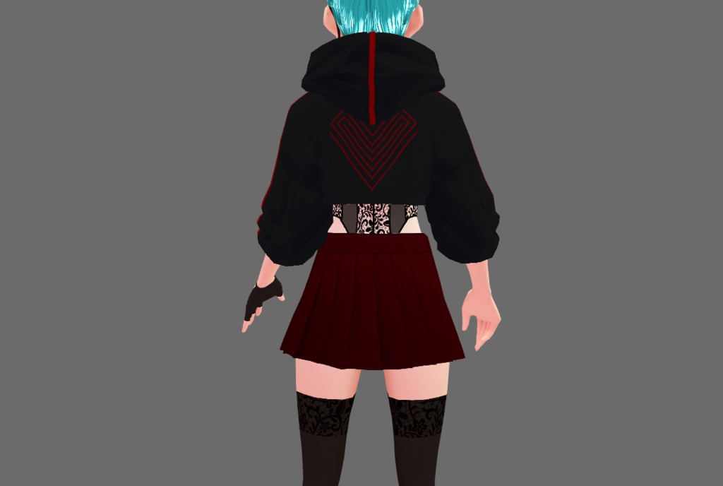 Vroid Night out with the girls outfit