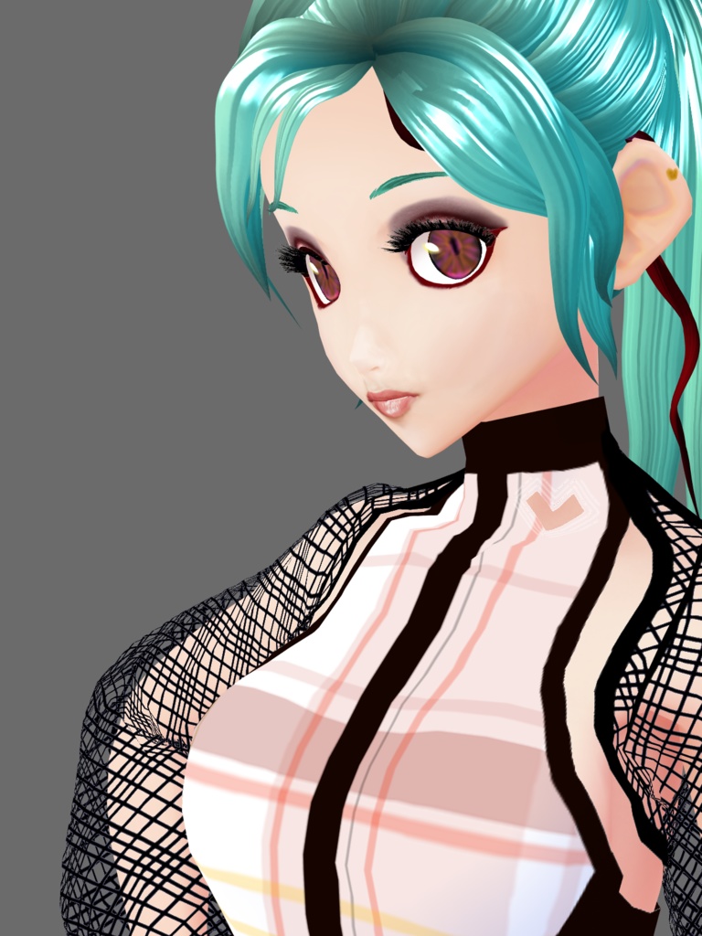 Tartan dress chique vroid classy sexy