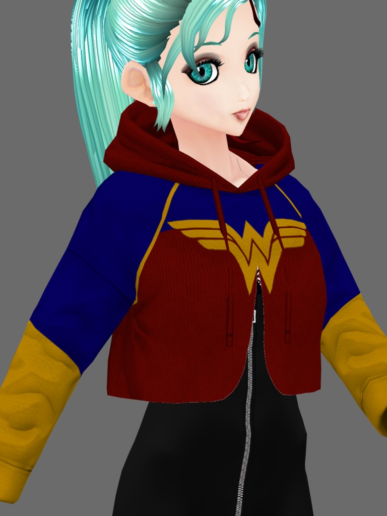 vroid wonderwoman  hoodie 