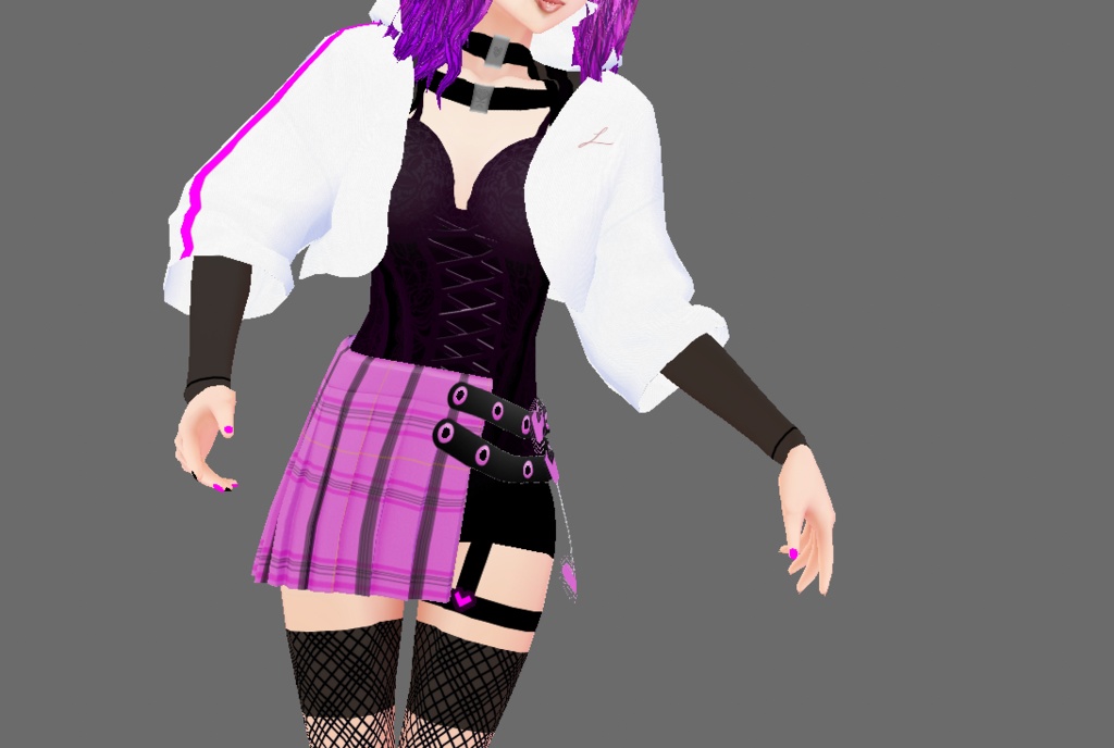 egirl outdoor outfit vroid